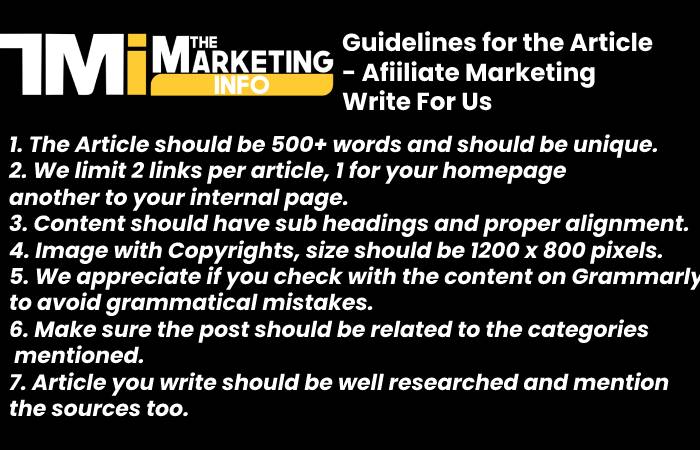 guidelines of affiliate